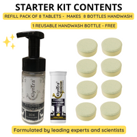 Foaming Handwash Tablet with Neem & Aloe Vera - Starter Kit - Fresh Lemon